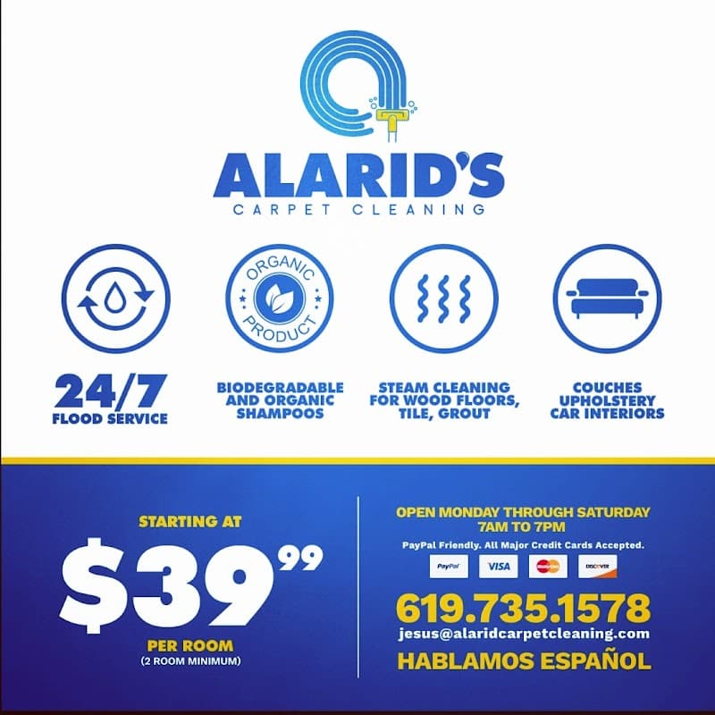 Alarid Carpet Cleaning - Laundromat in CA 92154